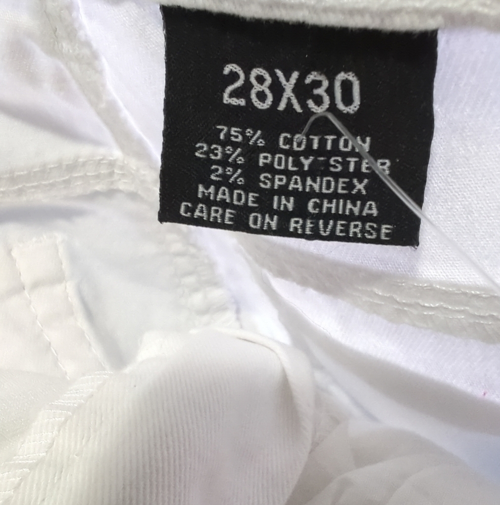 Women's Skinny Fit Ankle Denim Jeans White 28x30 New With Tags SB Royal - Picture 5 of 11